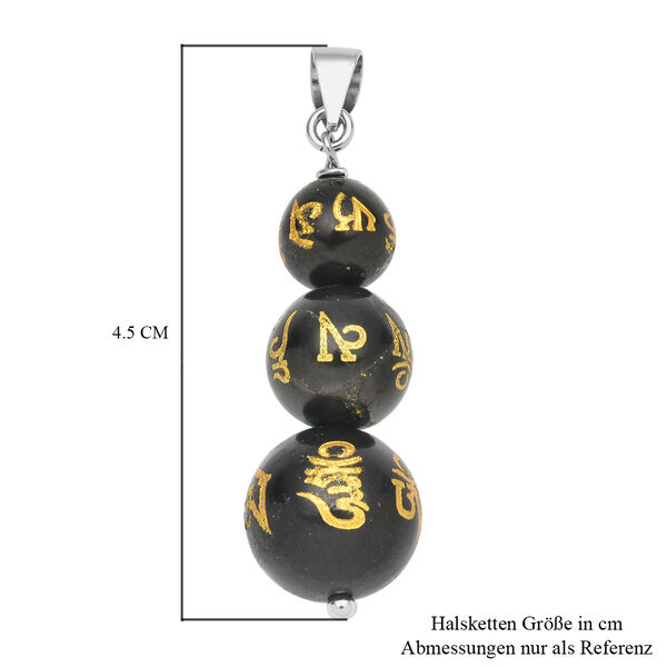 Feng shui Shungit Anhänger 925 Silber rhodiniert image number 6