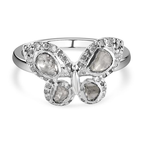 Weißer Polki Diamant-Ring - 0,50 ct. image number 0