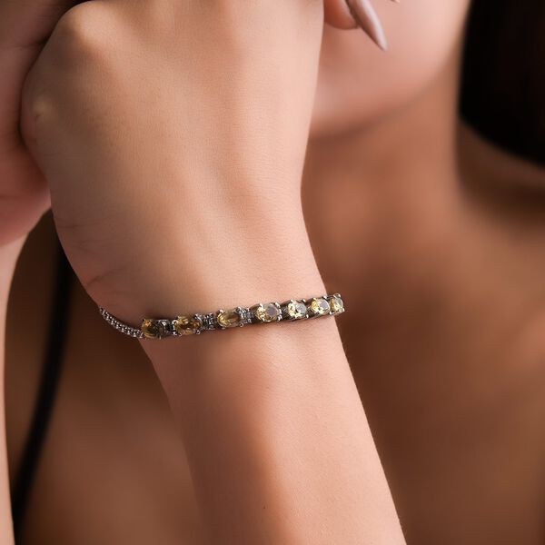 Citrin Armband, ca. 19 cm, Edelstahl, ca. 3.77 ct image number 3