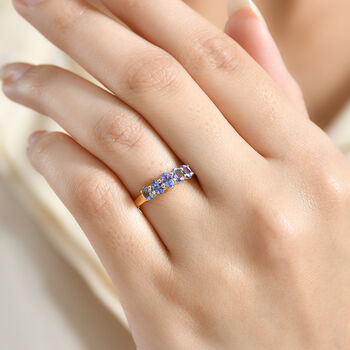 D'Joy AA Tansanit und Diamant Ring - 0,91 ct.