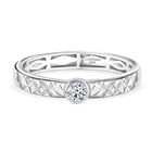 LUXURIANT DIAMOND - Lab Grown Diamant VS-EF Ring 925 Silber rhodiniert (Gr&ouml;&szlig;e 21.00) ca. 0,25 ct