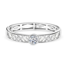 LUXURIANT DIAMOND - Lab Grown Diamant VS-EF Ring 925 Silber rhodiniert (Gr&ouml;&szlig;e 21.00) ca. 0,25 ct