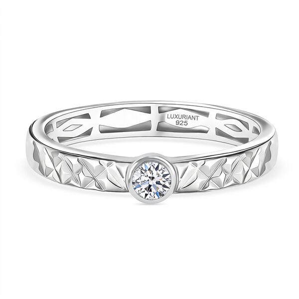 LUXURIANT DIAMOND - Lab Grown Diamant VS-EF Ring 925 Silber rhodiniert (Gr&ouml;&szlig;e 21.00) ca. 0,25 ct image number 0