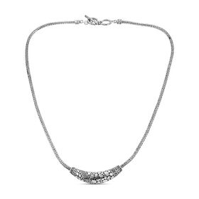 Royal Bali Kollektion - schlichte Halskette in Silber, 45 cm - 24,60g