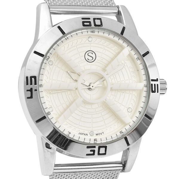 Strada - wasserdichte Uhr in Silberton image number 3