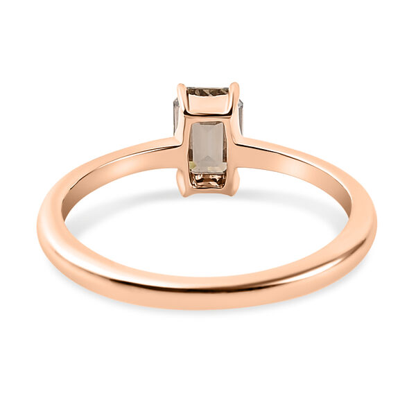 Nat&uuml;rlicher Champagner Diamant-Ring, I1 SGL zertifiziert, 585 Ros&eacute;gold  ca. 0,50 ct image number 6