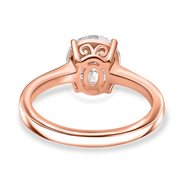 D&rsquo;Joy Moissanit Ring, 925 Silber 750 Ros&eacute;gold Vermeil - 1,80 ct. image number 5