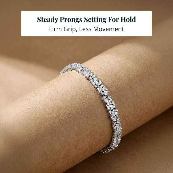 LUXURIANT DIAMOND - Lab Grown Diamant SI-GH Armband ca. 18.5 cm 925 Silber Rhodiniert ca. 3,91 ct. image number 4