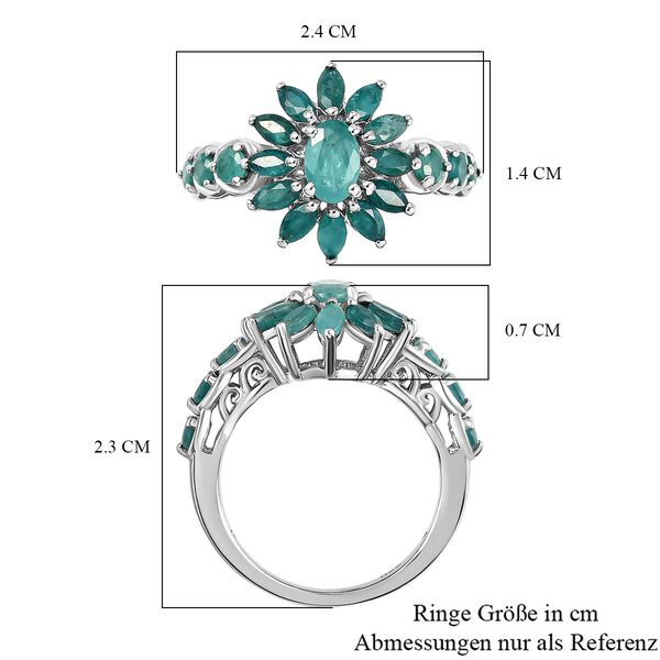 Grandidierit-Ring, 925 Silber platiniert  ca. 1,84 ct image number 7