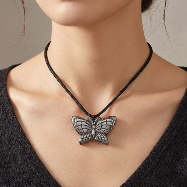 Terahertz Halskette, Schmetterling ca. 71 cm, ca. 100.00 ct image number 3
