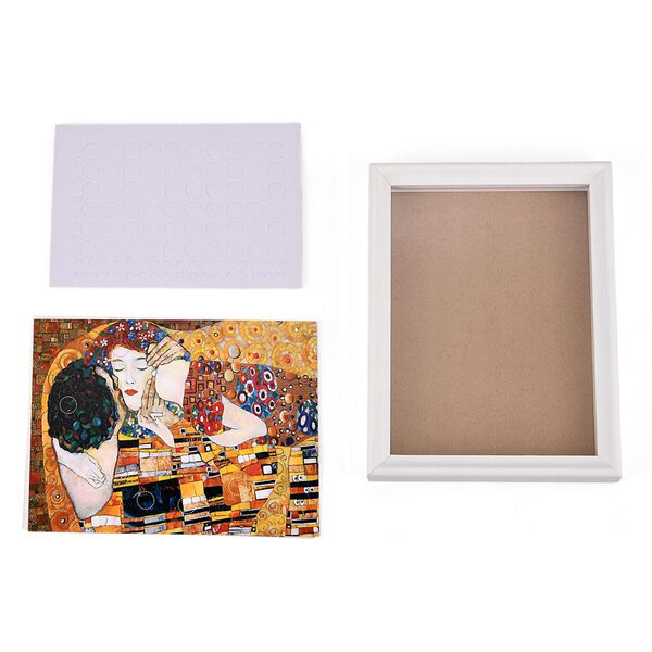 LIVMORE 3D DIY Bilderrahmen Bastelset K&uuml;nstleratelier Motiv 22 x 13 x 17 cm Gelb image number 5