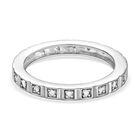 Weißer Diamant-Ring, 925 Silber platiniert  ca. 0,10 ct image number 4