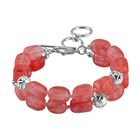 Kirsche Quarz Armband ca. 18 cm ca. 200.00 ct