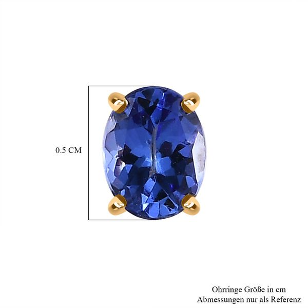 AAA Tansanit Ohrringe - 0,72 ct. image number 5
