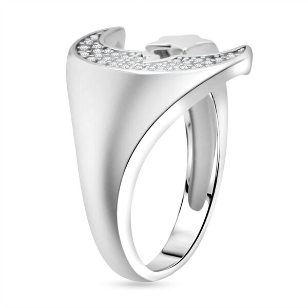 LUSTRO STELLA - Wei&szlig;er Zirkonia Ring 925 Silber rhodiniert (Gr&ouml;&szlig;e 20.00) image number 4