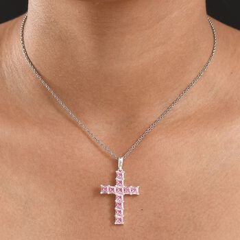 D'Joy Lustro Stella Rosa Zirkonia Schmuckset ca. 50 cm 925 Silber und Edelstahl