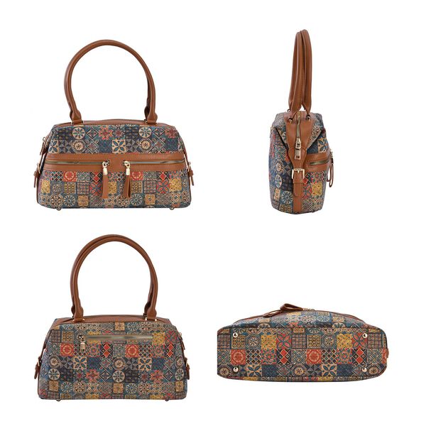 Handtasche aus Naturkork mit RFID-Schutz, Bunt image number 4