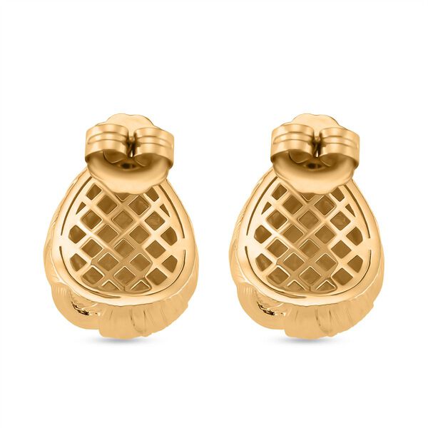 Knotten Design Ohrringe, Messing, ca. 11,68g image number 5