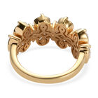 LUSTRO STELLA - feinster Zirkonia-Ring, 925 Silber vergoldet image number 4