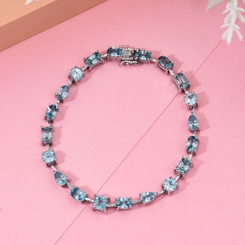 AA blaues Zirkon Armband image number 1