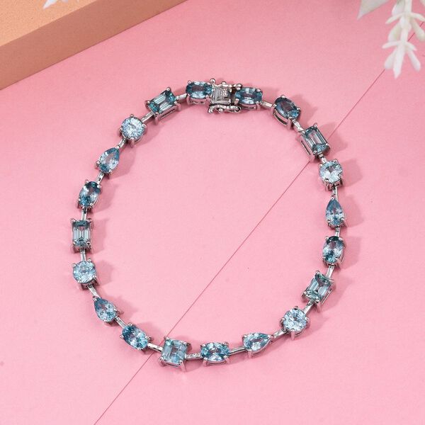 AA blaues Zirkon Armband image number 1