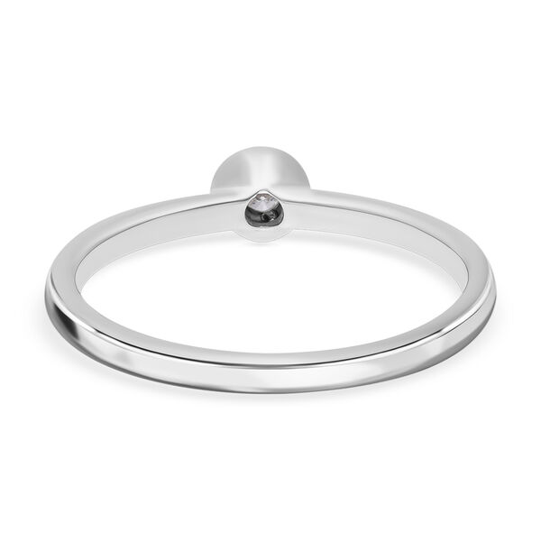 I2 Diamant Solitär Ring in platiniertem Silber image number 11