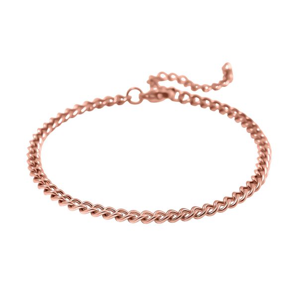 3er Set - Sehr Schick und Trendy Armbänder, Chirurgen-Edelstahl, Rosèfarben image number 6