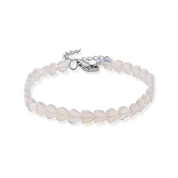 Opalit Armband ca. 18 cm 316L Edelstahl, flexibel, ca. 20.00 ct