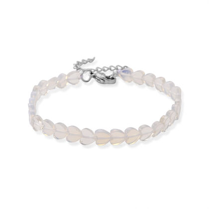 Opalit Armband ca. 18 cm 316L Edelstahl, flexibel, ca. 20.00 ct