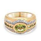 Natürlicher Peridot-Ring, 925 Silber vergoldet  ca. 2,09 ct image number 0