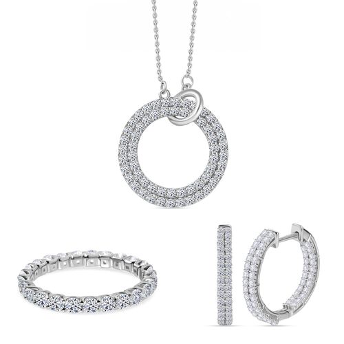 LUXURIANT DIAMOND- SI-GH Labor Diamant Schmuckset (Ringgröße 17,5) image number 0