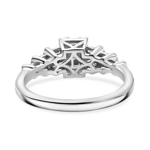 Lab Grown Diamant SI Ring 925 Silber rhodiniert (Größe 17.00) ca. 0,50 ct image number 5