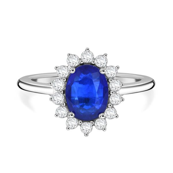 Blauer Spinell und Zirkon-Ring - 2,03 ct. image number 0