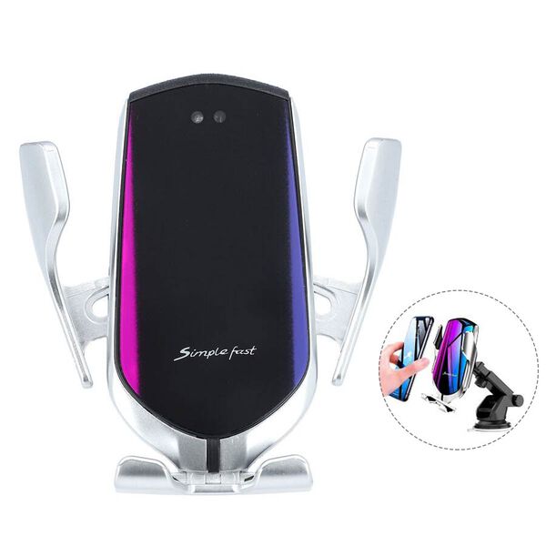 Handyhalterung kabelloses Ladeger&auml;t, Silber