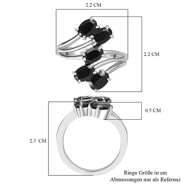 Schwarzer Spinell-Ring - 2,84 ct. image number 7