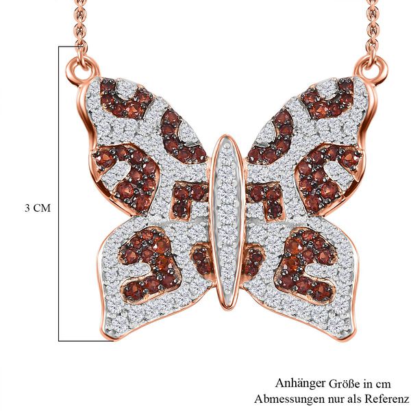 GP Trionfo Kollektion -Wei&szlig;e und braune Zirkon und Kanchanaburi blaue Saphir-Halskette, 45 cm - 3,30 ct. image number 6