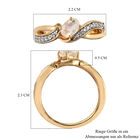 Natürlicher, äthiopischer Opal und Zirkon-Ring, 925 Silber Vergoldet  ca. 0,47 ct image number 6