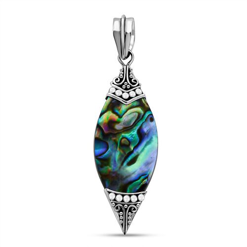 Royal Bali Kollektion - Abalone Muschel Anhänger 925 Silber image number 0