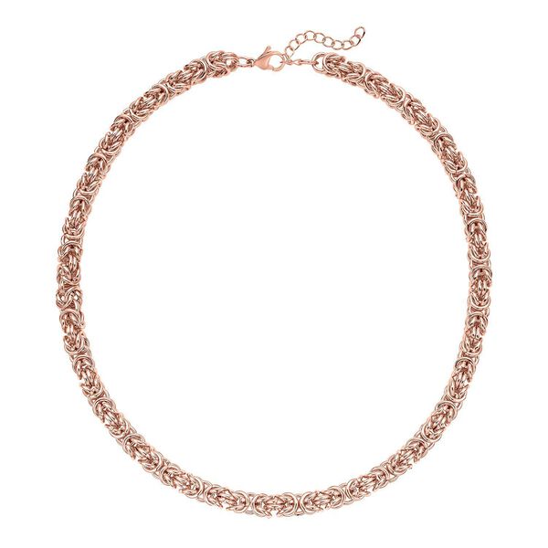 Byzantin 50cm Halskette und 19cm Armband in Ros&eacute;goldton image number 3