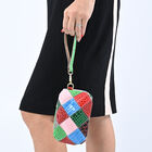 2er-Set Crossbody Tasche und Clutch aus 100% echtem Leder, Größe 33x11x21,5 cm und 14x10x3,81 cm, Lila image number 1