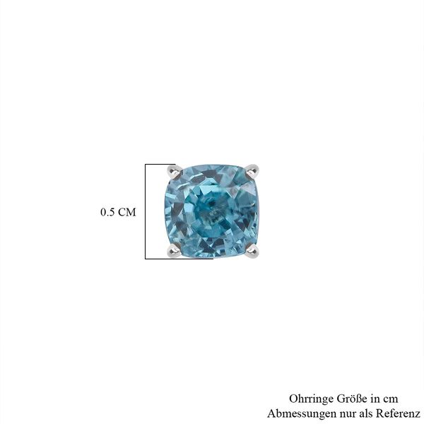 D'Joy blaue Zirkon Ohrringe - 1,99 ct. image number 4