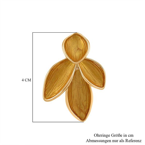 Emaille-Ohrringe im Rosabella Blatt-Design image number 6