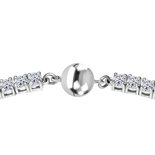 D'Joy Moissanit 45cm Halskette, 925 Silber rhodiniert - 18,72 ct. image number 5