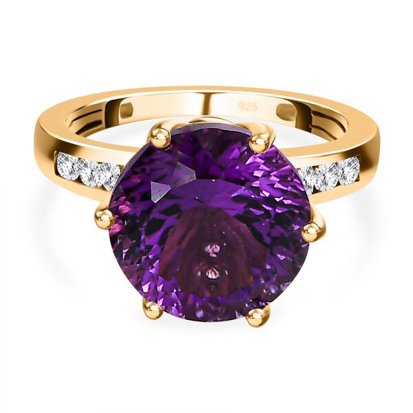 Afrikanischer Amethyst und Zirkon-Ring - 7,20 ct. image number 0
