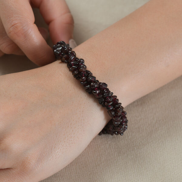 Rotes Granat Armband, 19 cm - 120 ct. image number 2