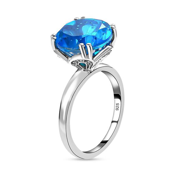 Karibik Quarz und Zirkon Ring - 7,09 ct. image number 5