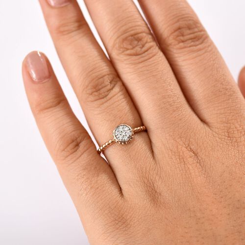 Lab Grown Diamant SI Ring 925 Silber (Größe 17.00) ca. 0,15 ct image number 2