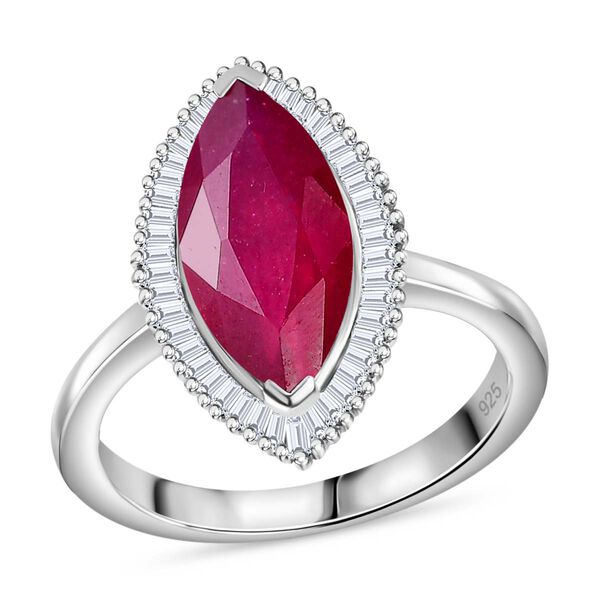 Afrikanischer Rubin und Diamant-Ring - 4,20 ct. image number 6