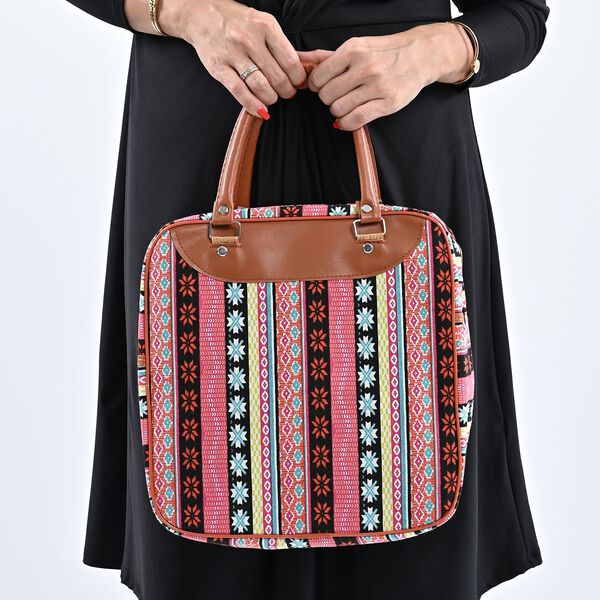 Boho Stil Handtasche, Rosa image number 3