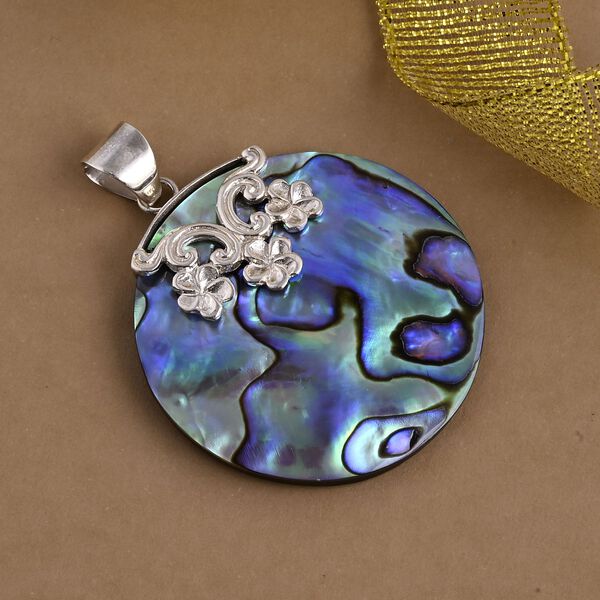 Royal Bali - Abalone Muschel Anh&auml;nger, 925 Silber image number 1
